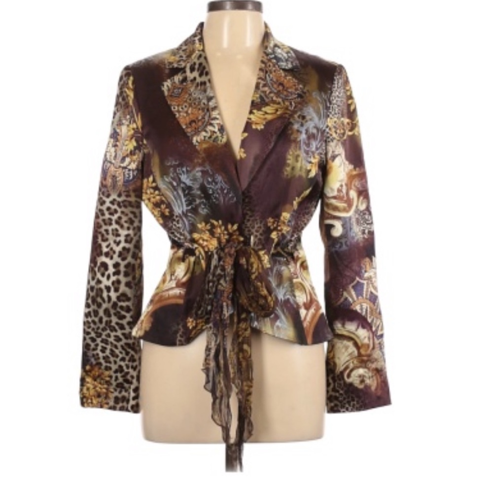 Alberto Makali Multicolor Patterned Blazer